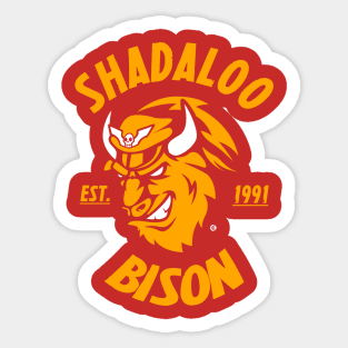 Team Bison yellow Sticker